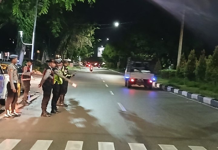 Antisipasi Arus Balik, Polresta Palangka Raya Gelar Patroli Dini Hari