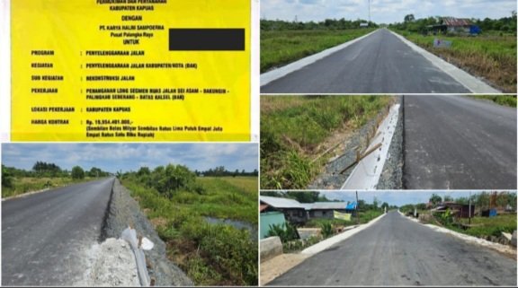 SUMBO: Proyek Dinas PUPR-PKP Kapuas Senilai Rp19,95 Miliar Diduga Langgar UU Tipikor