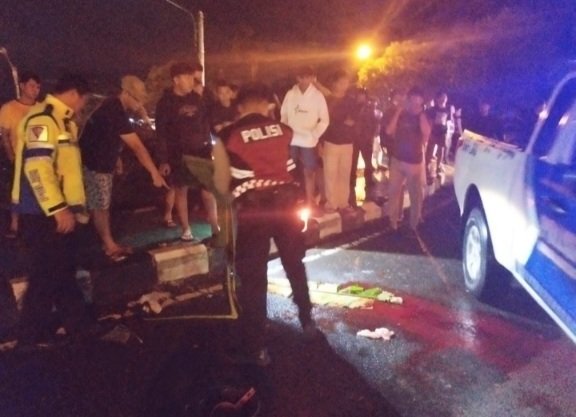 Respon Laporan Warga, Satsamapta Polresta Palangka Raya Amankan Laka Lantas