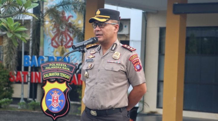 Amanat Apel Pagi, Wakapolresta Palangka Raya Tegaskan Hindari Segala Bentuk Pelanggaran