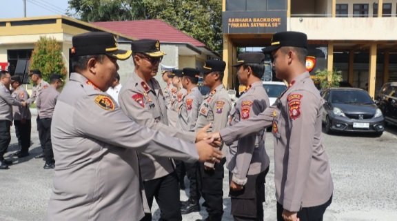 Kapolresta Palangka Raya dan PJU Sambut Hangat Kunker Wakapolda Kalteng