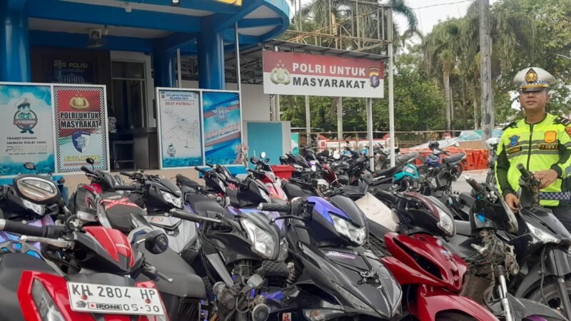 Operasi Keselamatan, Satlantas Polresta Palangka Raya Tertibkan Balap Liar