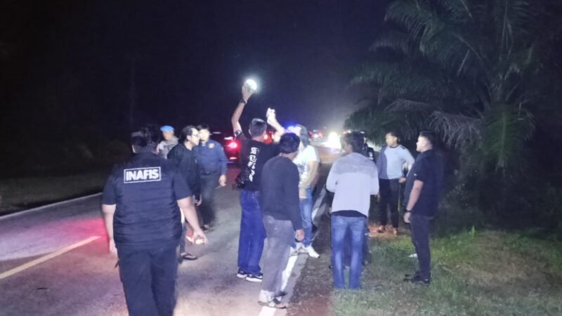 Hadirkan 3 Rekan Korban, Polsek Bukit Batu Gelar Pra Rekonstruksi Penemuan Mayat