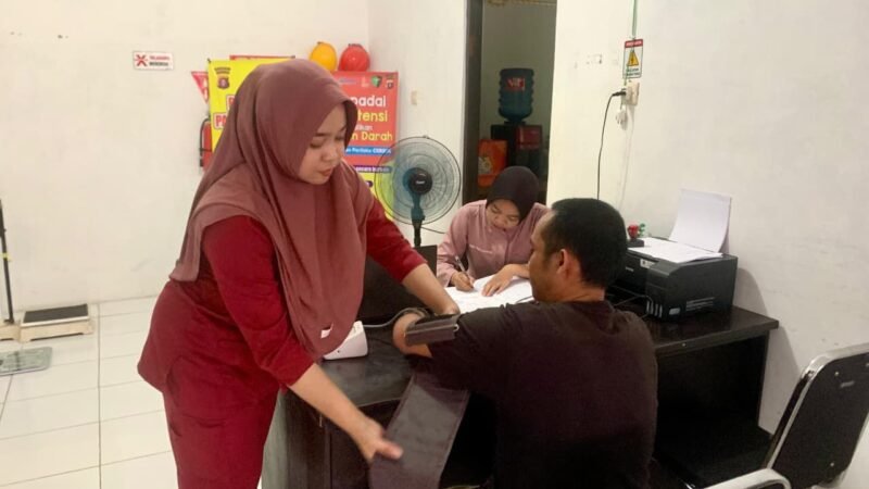 Sidokkes Polresta Palangka Raya Buka Layanan Kesehatan bagi Personel dan Masyarakat