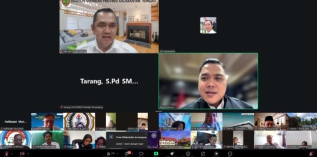 Rakor Daring Kepala Sekolah, Plt. Kadisdik Kalteng Tekankan Disiplin Kelas Digital Huma Betang