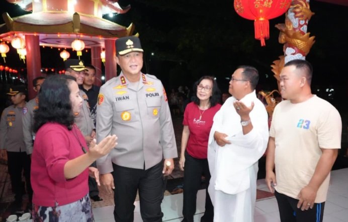 Kapolda Kalteng Sambangi Vihara Avalokitesvara Budhayana: Pastikan Ibadah Imlek Berjalan Aman