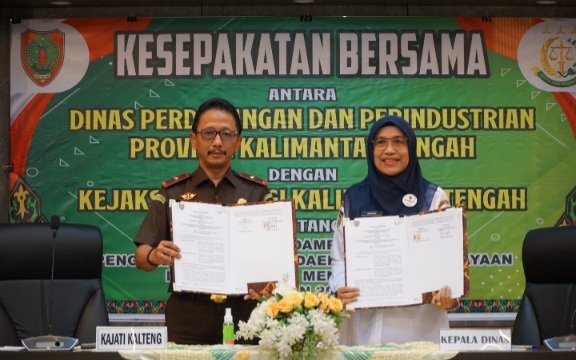 Kejati & Disdagperin Kalteng Sepakati Pendampingan Hukum Kendalikan Inflasi Daerah
