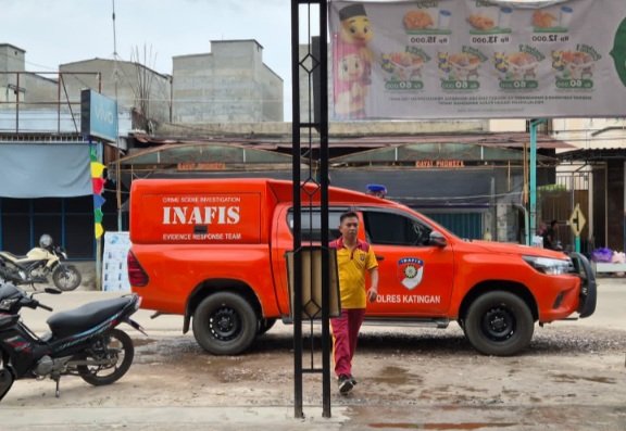 Polres Katingan Tangani Kebakaran di Kereng Pangi: Pengecekan Awal, Api  Berasal dari Dapur Restoran