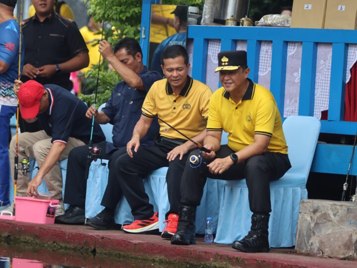 Lewat Lomba Mancing, Polda Kalteng Bangun Hubungan Humanis dengan Insan Pers