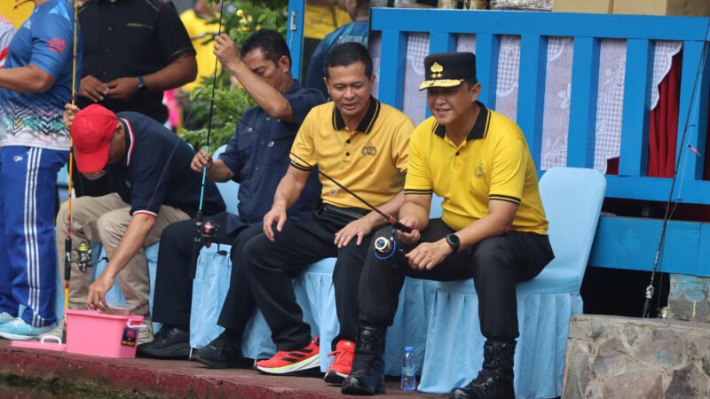 Lewat Lomba Mancing, Polda Kalteng Bangun Hubungan Humanis dengan Insan Pers