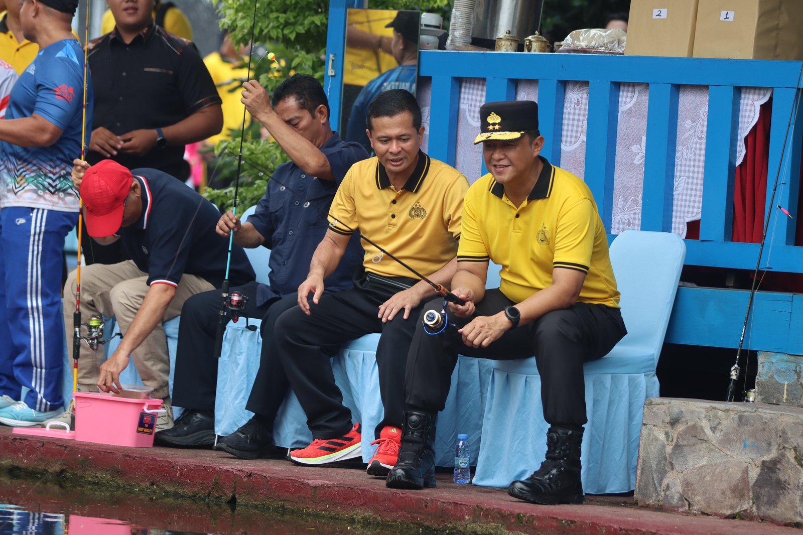 Lewat Lomba Mancing, Polda Kalteng Bangun Hubungan Humanis dengan Insan Pers