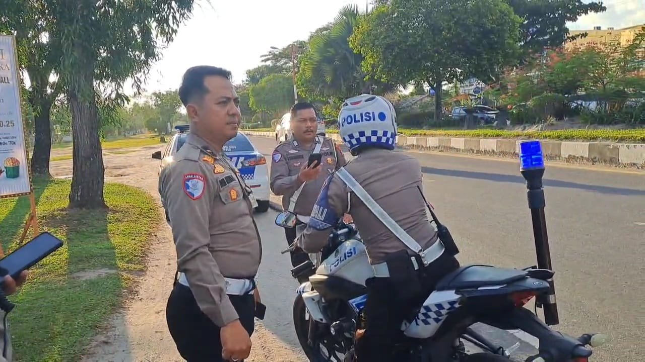 Satlantas Polresta Palangka Raya Intensifkan Patroli Sore, Antisipasi Balap Liar Saat Warga Berburu Takjil