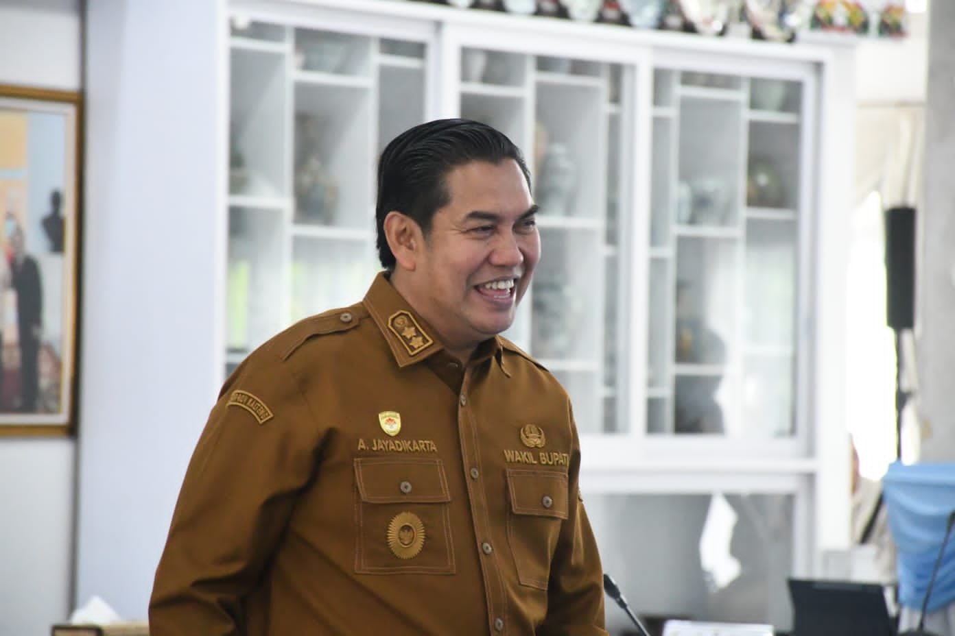 Wabup Pulang Pisau Ikuti Rapim Kartu Huma Betang Sejahtera di Istana Isen Mulang