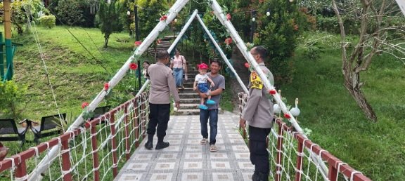 Wujudkan Rasa Aman, Polsek Bukit Batu Patroli ke Wisata Matan Andau