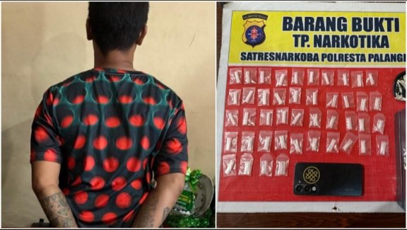 Simpan 44 Paket Sabu Siap Edar, Polisi Ringkus Pria Bertato