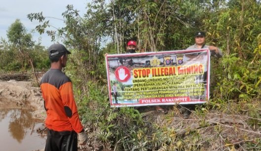 Polsek Rakumpit Sosialisasi Larangan Pertambangan Tanpa Izin