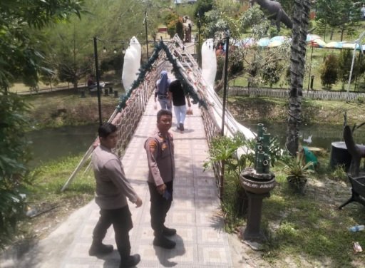 Libur Cuti Bersama, Polsek Bukit Batu Tinjau Objek Wisata Matan Andau