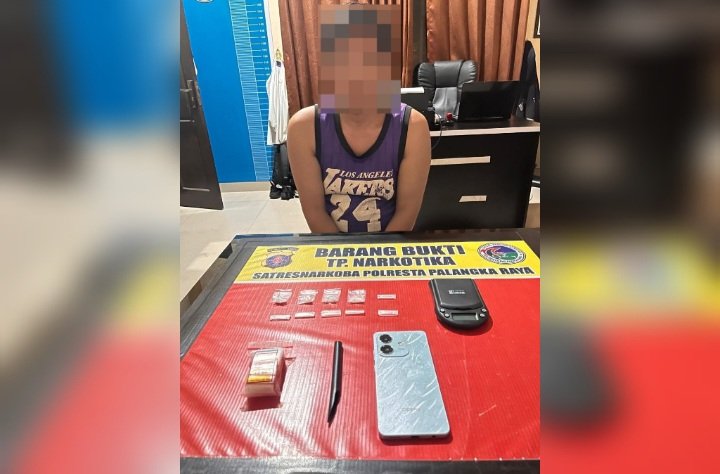 Meresahkan, Terduga Pengedar Sabu Digelandang ke Mapolresta Palangka Raya