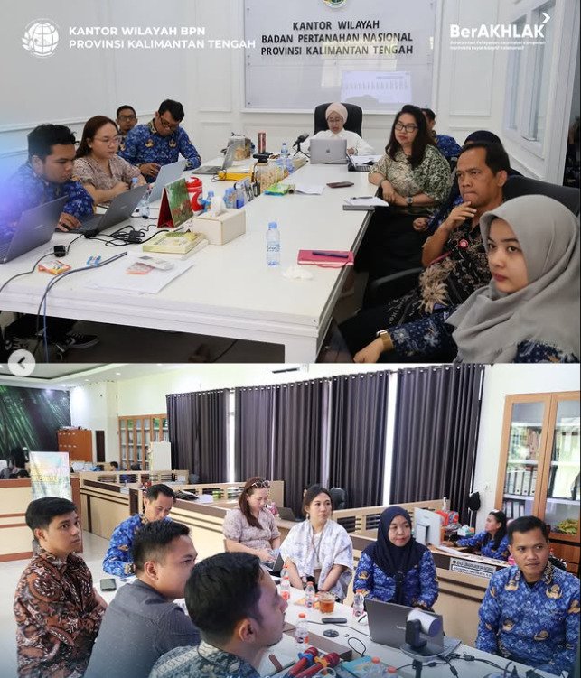 Evaluasi Kinerja 2025, Kanwil BPN Kalteng Matangkan Strategi Peningkatan Layanan 2026