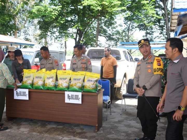 Bupati Ahmad Rifa’i Hadiri Gerakan Pangan Murah Polri, Warga Pulang Pisau Dapat Sembako Harga Terjangkau