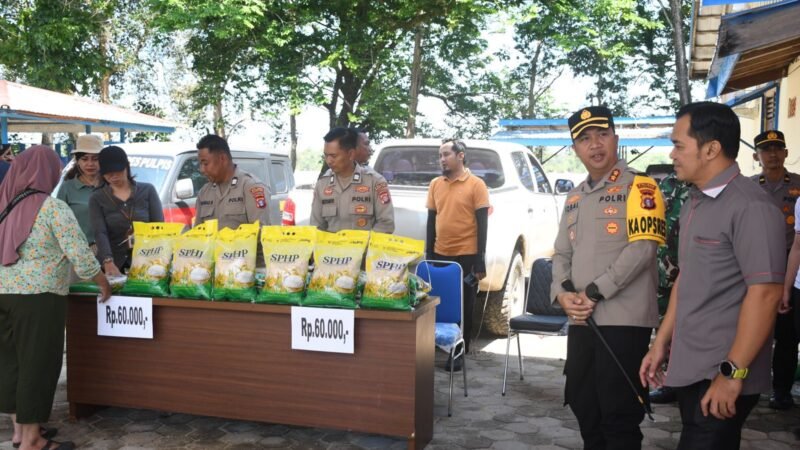 Bupati Ahmad Rifa’i Hadiri Gerakan Pangan Murah Polri, Warga Pulang Pisau Dapat Sembako Harga Terjangkau