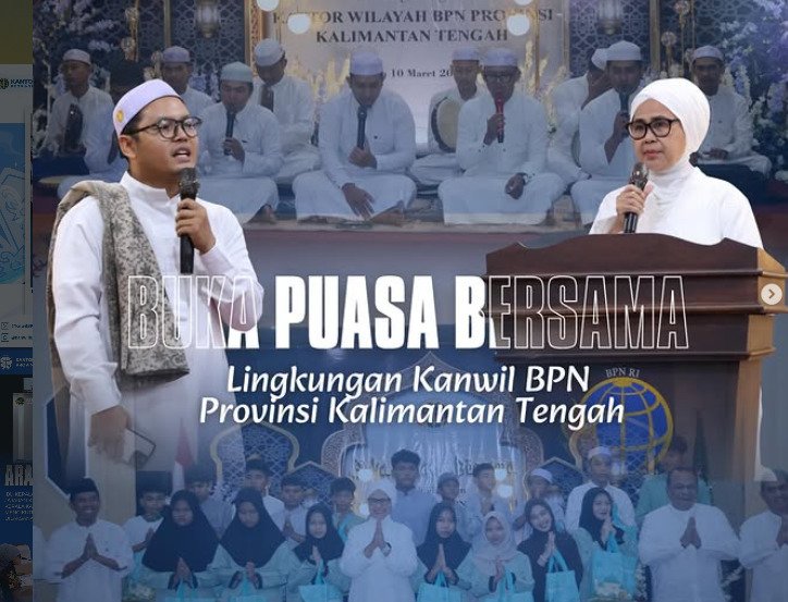 Hangatnya Kebersamaan Ramadan, Kanwil BPN Kalteng Berbagi dan Pererat Silaturahmi