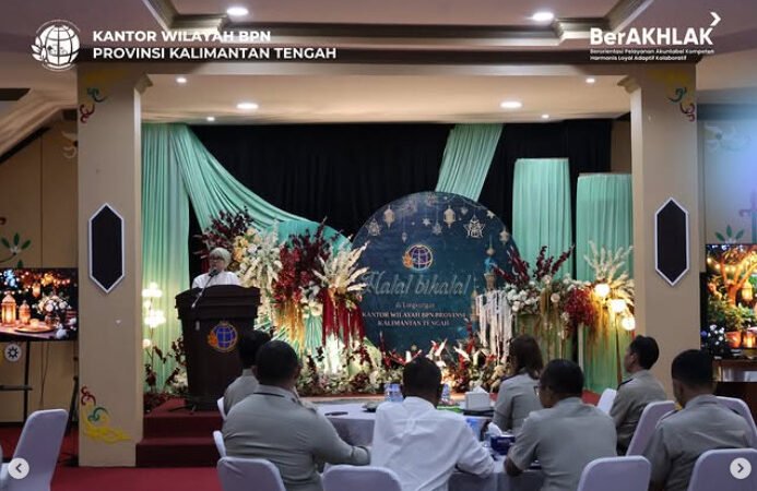Halal Bihalal BPN Kalteng, Momentum Perkuat Soliditas dan Kesiapan Hadapi Tantangan Global