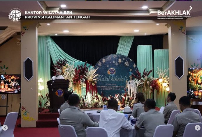 Halal Bihalal BPN Kalteng, Momentum Perkuat Soliditas dan Kesiapan Hadapi Tantangan Global