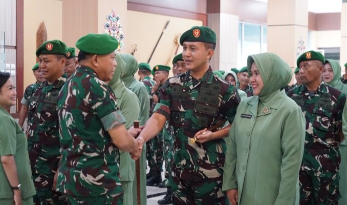Dandim 1016/Palangka Raya Ikuti Laporan Korps Kenaikan Pangkat