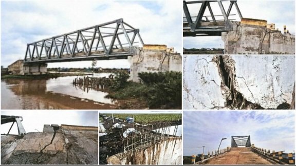 Dibangun Tahun 2024, Jembatan Mangkatip – Dadahup (Food Estate) PUPR Barsel Senilai Rp19.39 Miliar Telah Rusak Parah