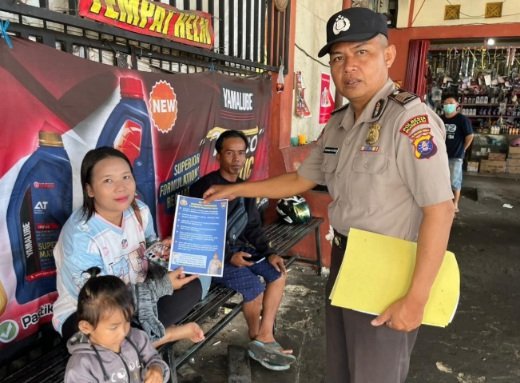 Satbinmas Polresta Palangka Raya Imbau Warga Amankan Kendaraan dan Manfaatkan Layanan 110