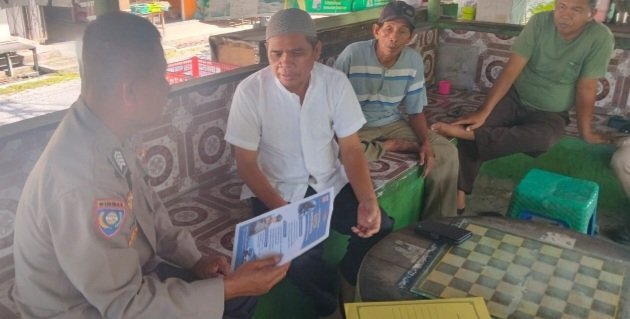 Satbinmas Polresta Imbau Warga Pasar Kahayan Waspada Curanmor dan Penipuan Online