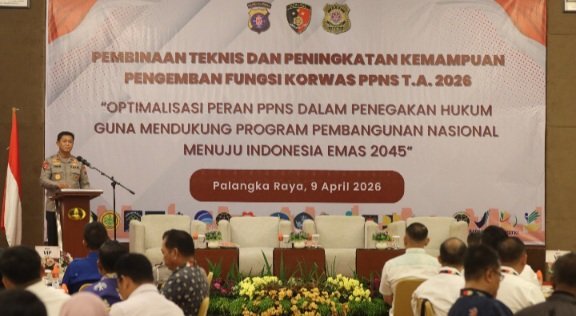 Buka Bimtek Korwas PPNS, Kapolda Kalteng Tekankan Penguatan Sinergi dan Kolaborasi Penegakan Hukum