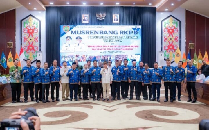 Bupati dan Sekda Kapuas Hadiri Musrenbang RKPD Provinsi Kalteng Tahun 2027