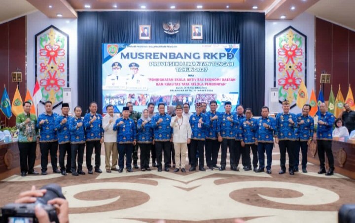 Bupati dan Sekda Kapuas Hadiri Musrenbang RKPD Provinsi Kalteng Tahun 2027