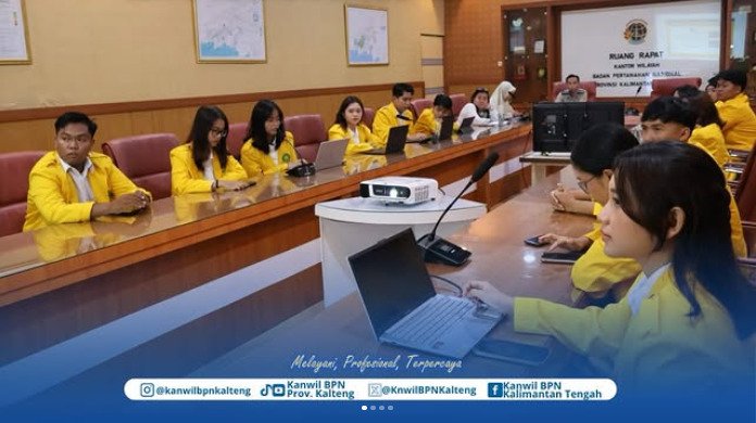 Mahasiswa Magang BPN Kalteng Tunjukkan Hasil Pembelajaran, Siap Hadapi Dunia Kerja