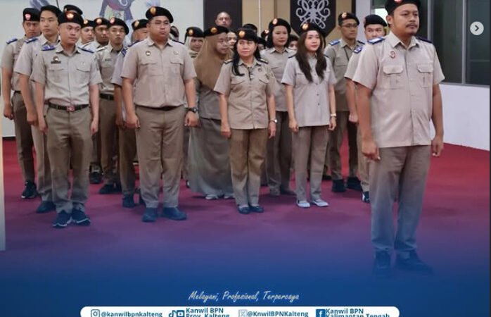 Apel Pagi Kanwil BPN Kalteng Tekankan Integritas dan Kinerja Layanan Publik