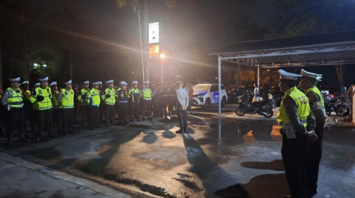 Satlantas Polresta Palangka Raya & Polda Kalteng Patroli Gabungan Antisipasi Balapan Liar