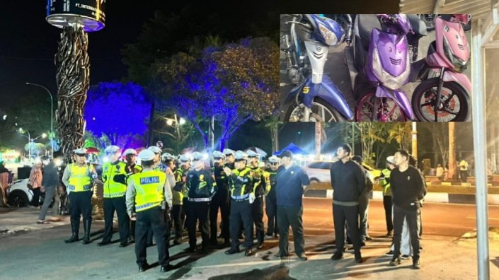 Satlantas Polresta Terus Tindak Pembalap Liar, Amankan Tiga Motor