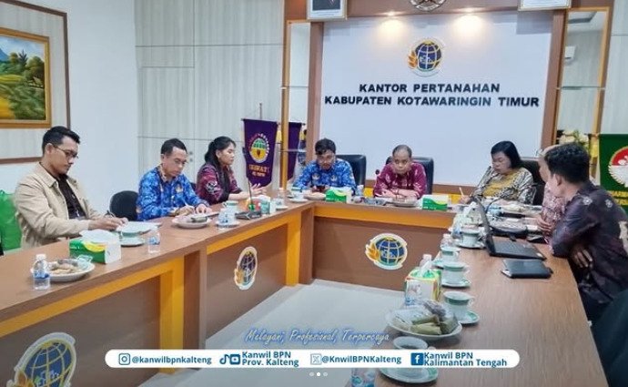 BPN Kalteng Perkuat Basis Data Pengadaan Tanah, Antisipasi Konflik Pembangunan