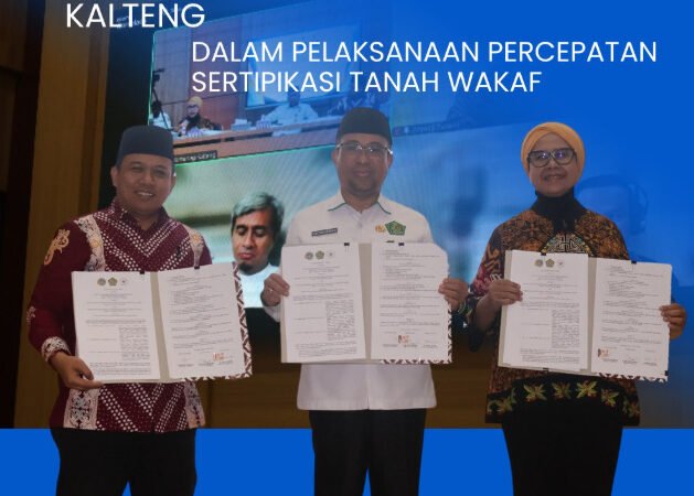 BPN Kalteng Gandeng Kemenag dan BWI, Sertifikasi Tanah Wakaf Dikebut