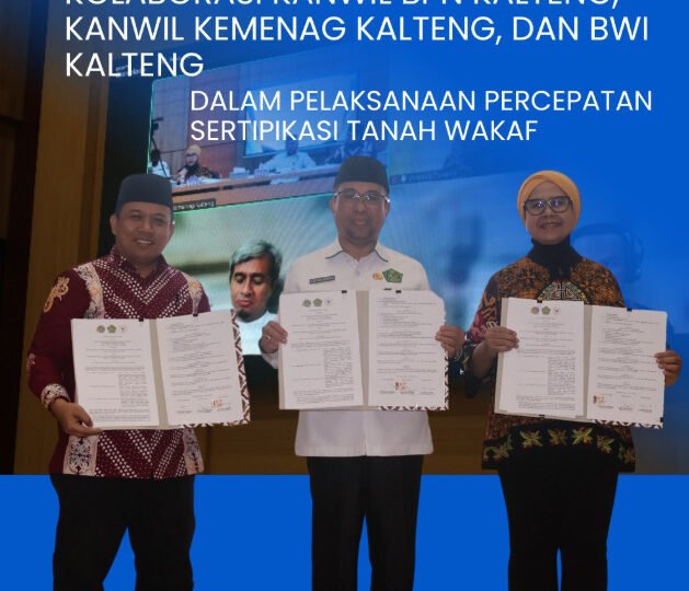 BPN Kalteng Gandeng Kemenag dan BWI, Sertifikasi Tanah Wakaf Dikebut