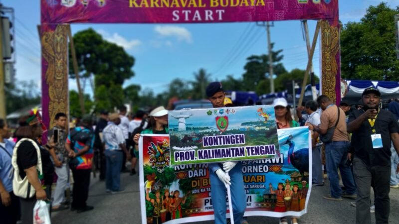 Kontingen Kalteng Bawa Warna Borneo, Karnaval Pesparawi Nasional
