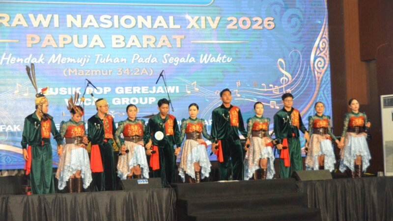 Lima Kategori Tampil Memukau, Kontingen Kalteng Buka Perjuangan di Pesparawi Nasional XIV Manokwari