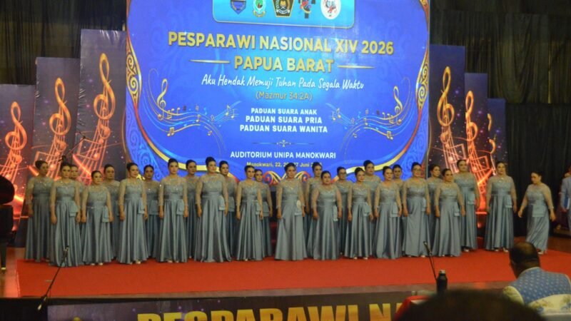 Harmoni Vokal PSW Murung Raya Curi Perhatian di Panggung Pesparawi XIV