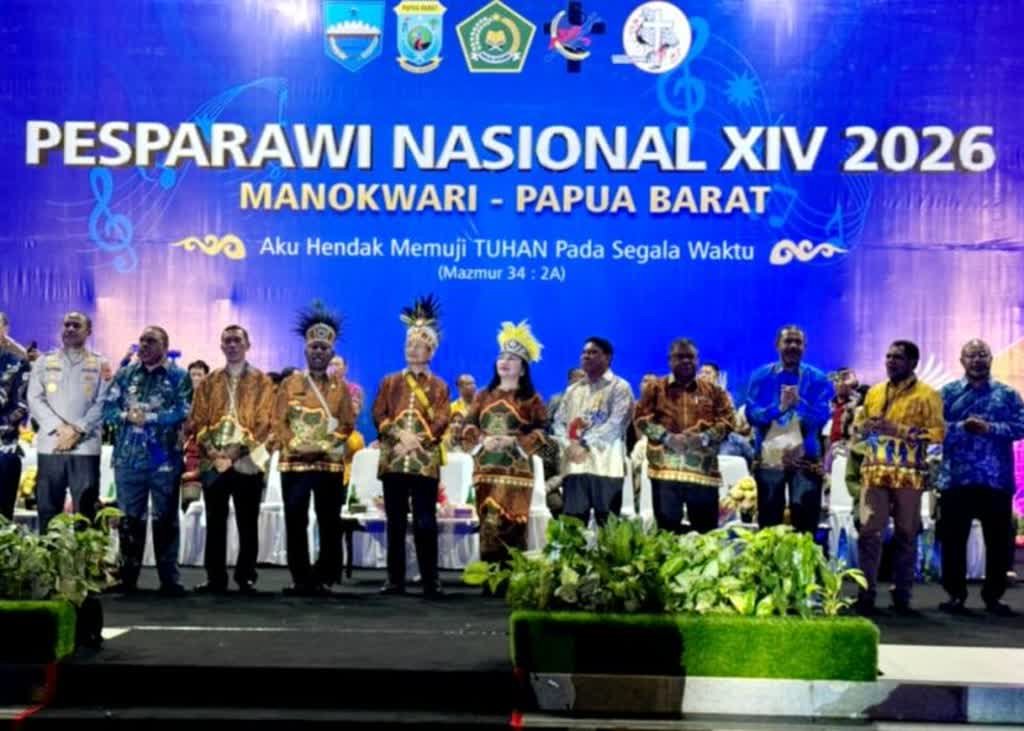 Kontingen Kalteng Raih 11 Emas dan 1 Perak di Pesparawi Nasional XIV Manokwari