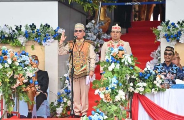 Gubernur Agustiar Sabran Pimpin Upacara Peringatan Hari Jadi ke-76 Barito Utara