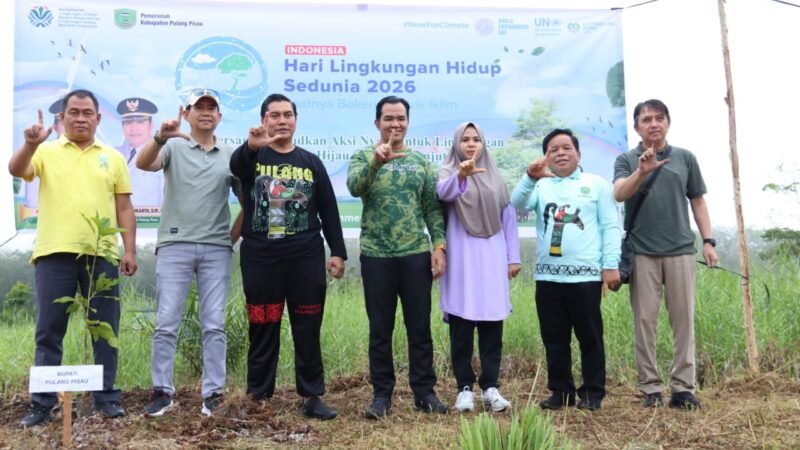 Hari Lingkungan Hidup Sedunia, Bupati Pulang Pisau Tanam Pohon di Rest Area