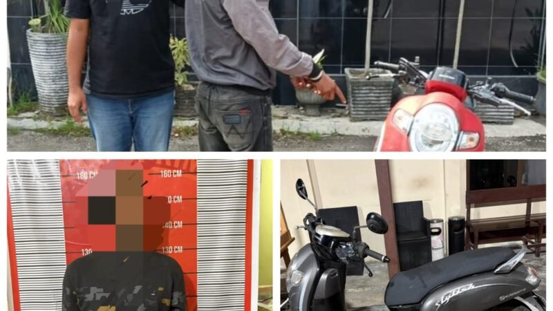 Polsek Pahandut Berhasil Tangkap Dua Pelaku Curanmor dari Kasus Berbeda di Palangka Raya