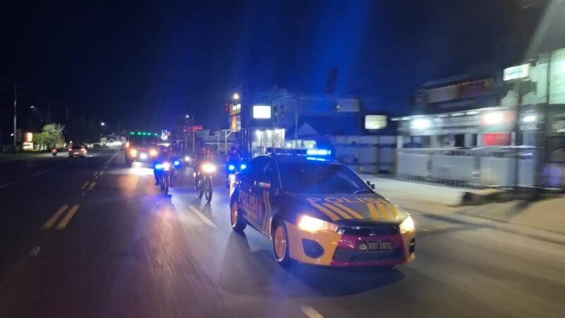 Jaga Kamtibmas Dini Hari, Satsamapta Polresta Patroli Gabungan bersama Ditsamapta